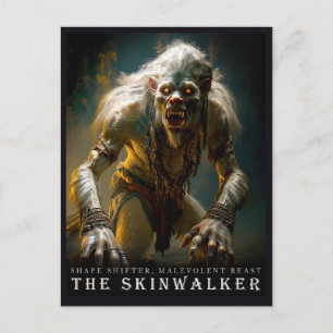 Ancient Beast & Creatures: The Skinwalker Postcard