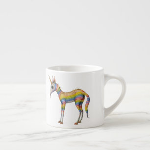 Ancient Bestiary Rainbow Unicorn Espresso Cup