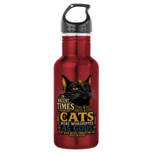 Ancient Black Cat Attitude 532 Ml Water Bottle