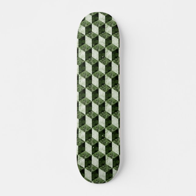 Ancient Block Pattern 03 - Retro Skateboard (Front)