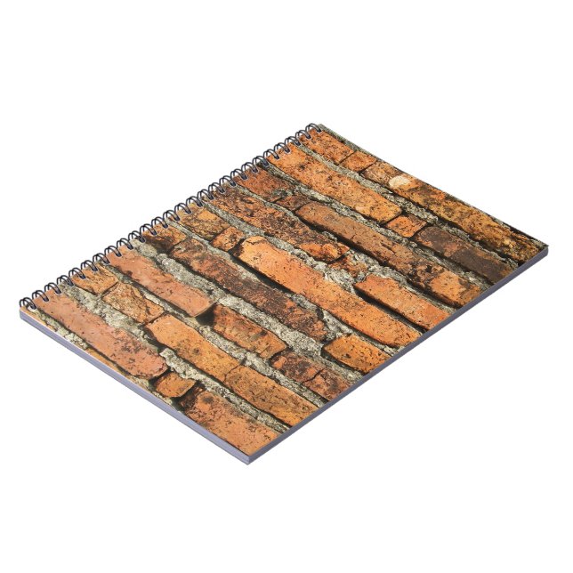 Ancient Brick Wall Spiral Notebook (Left Side)