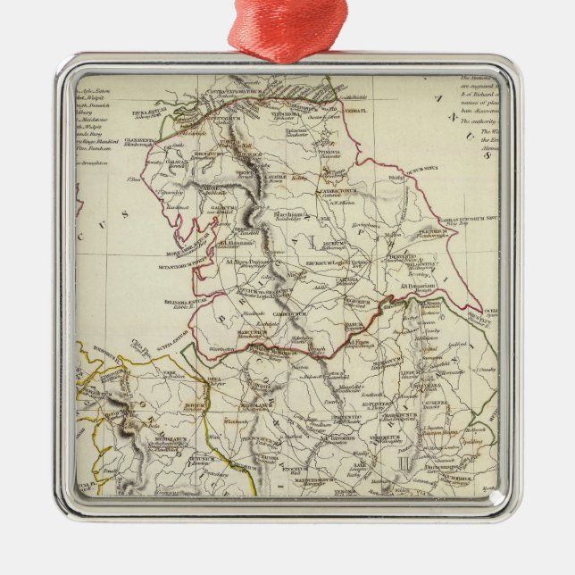 Ancient Britain I Metal Tree Decoration (Front)