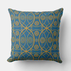 Ancient Briton Pattern Throw Pillow II