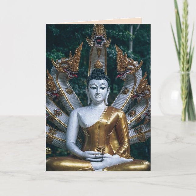 ancient buddha greeting card (Front)