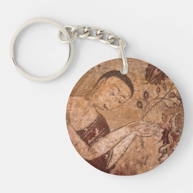 Ancient Buddhist Painting Key Ring (Front)