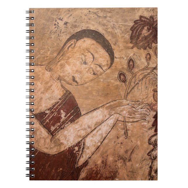 Ancient Buddhist Painting Spiral Notebook (Front)