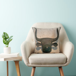 Ancient Bull Cushion