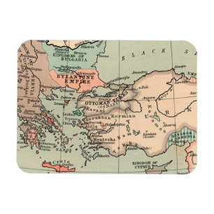 Ancient Byzantine Empire Map Magnet