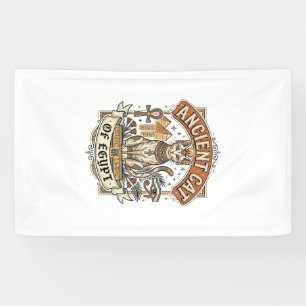 Ancient Cat Of Egypt Cat Ancient Egypt Vintage Vec Banner