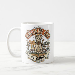Ancient Cat Of Egypt Cat Ancient Egypt Vintage Vec Coffee Mug