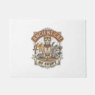 Ancient Cat Of Egypt Cat Ancient Egypt Vintage Vec Doormat