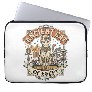 Ancient Cat Of Egypt Cat Ancient Egypt Vintage Vec Laptop Sleeve