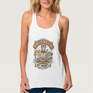 Ancient Cat Of Egypt Cat Ancient Egypt Vintage Vec Singlet