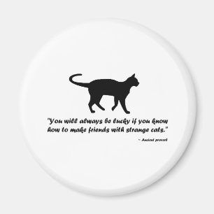 Ancient Cat Proverb Magnet
