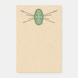 Ancient Celtic Shield and Spears Post-it Notes