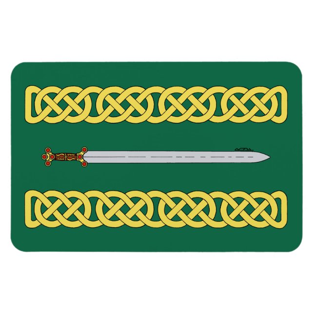 Ancient Celtic Sword and Knotwork Magnet (Horizontal)