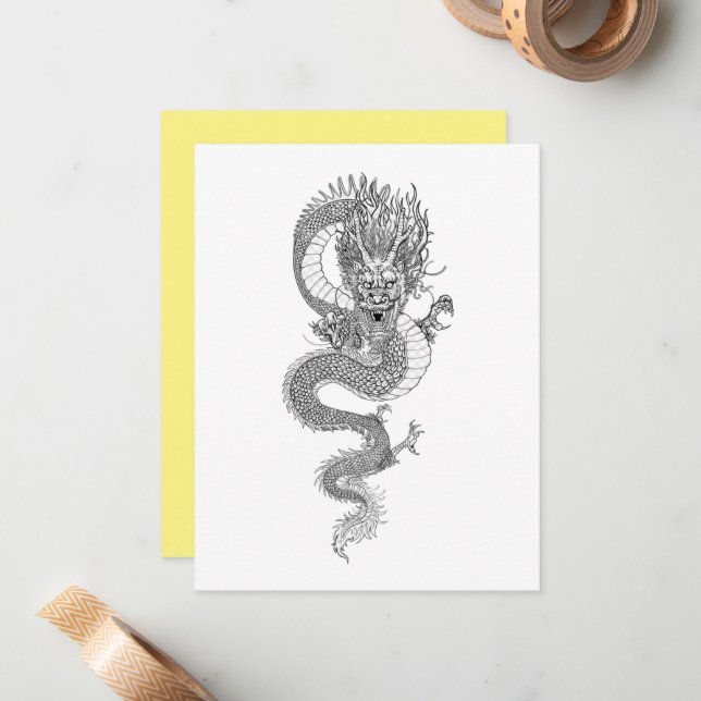Ancient Chinese dragon  Card (Front/Back In Situ)