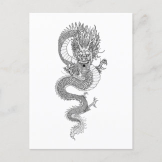 Ancient Chinese dragon Postcard