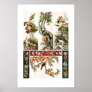 Ancient Chinese pattern by Albert Racinet Poster