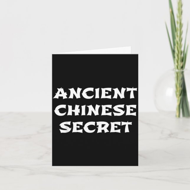 Ancient Chinese Secret Funny Halloween Sauce Card (Front)