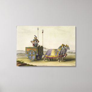 Ancient Chinese War Chariot, from 'Le Costume Anci Canvas Print