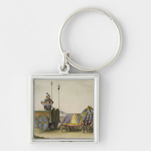 Ancient Chinese War Chariot, from 'Le Costume Anci Key Ring