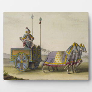 Ancient Chinese War Chariot, from 'Le Costume Anci Plaque