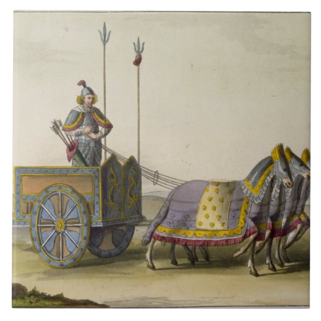 Ancient Chinese War Chariot, from 'Le Costume Anci Tile (Front)