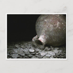 ancient coins postcard