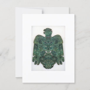 Ancient Copper Peoria Falcon Found 1859 Card