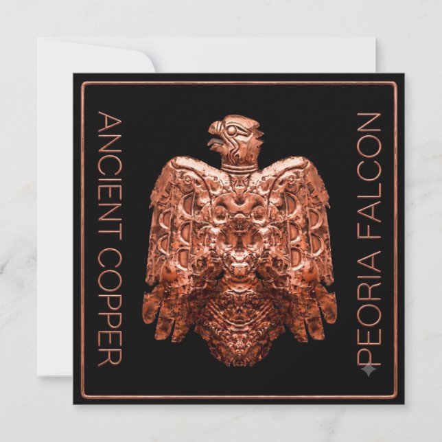 Ancient Copper Peoria Falcon Restored Card (Front)