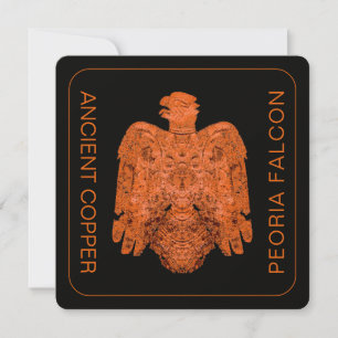 Ancient Copper Peoria Falcon Restored Card