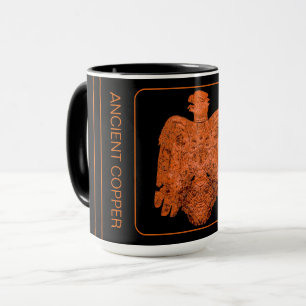 Ancient Copper Peoria Falcon Restored Mug