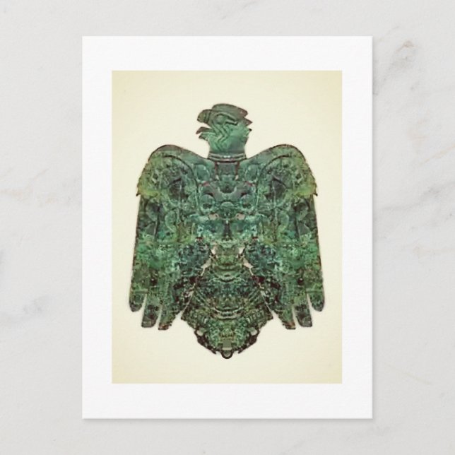 Ancient Copper Peoria IL Falcon Found 1859 Card (Front)