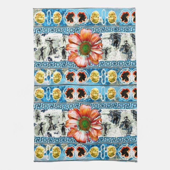 Ancient Dance Tea Towel (Vertical)