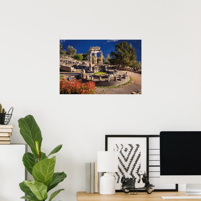 Ancient Delphi Greece Ruins Photo Print – Historic (Home Office)