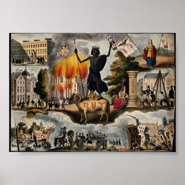 Ancient Depiction of Apocalypse Poster (Front)