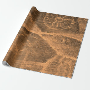 ancient design on the cave wall. history of antiqu wrapping paper