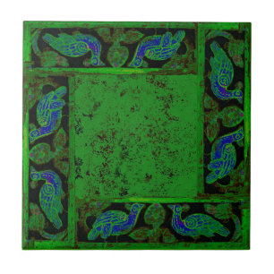 Ancient Designs In Emerald Fourth Of Four Tile