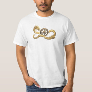 Ancient Dragon and Dhamma Wheel Men’s T-Shirt - Hi