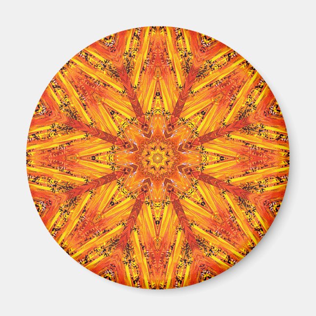 Ancient Echoes Crystal Mandala Magnet (Front)