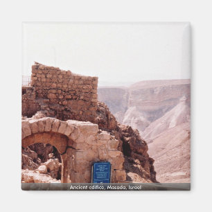 Ancient edifice, Masada, Israel Magnet