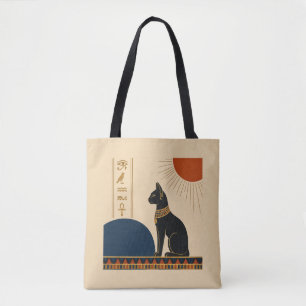 Ancient Egypt Cat Art Tote Bag