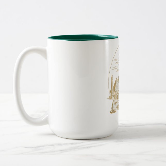 Ancient Egypt Collection Two-Tone Coffee Mug (Left)