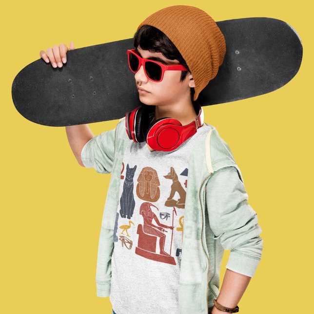 Ancient Egypt Egyptian Graphics Collage T-Shirt (Creator Uploaded)