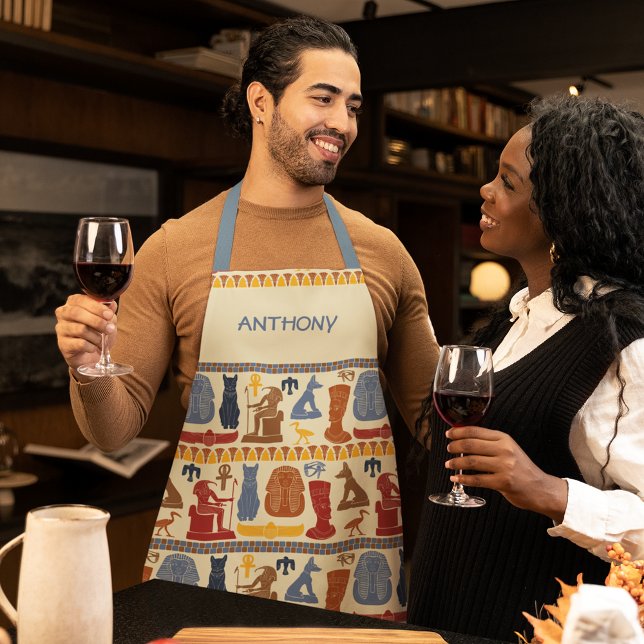 Ancient Egypt Egyptian Graphics Themed Apron (Creator Uploaded)