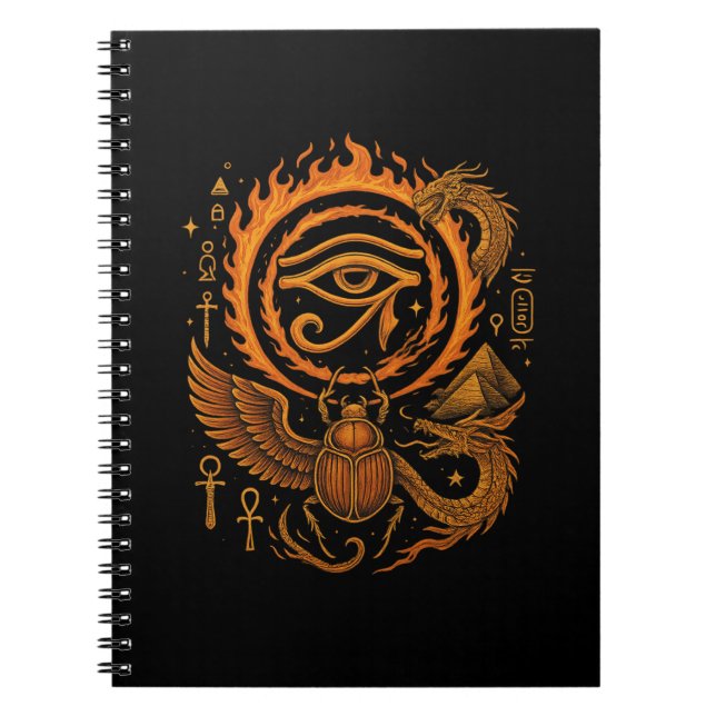 Ancient Egypt Esoteric Art Notebook - Horus Eye (Front)