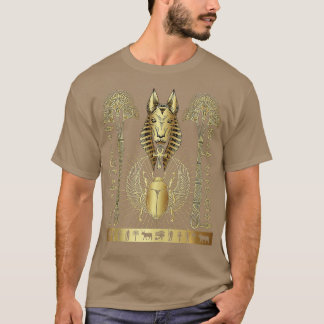 Ancient Egypt God Anubis Ankh Scarab Hieroglyphs T T-Shirt