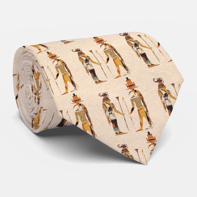 Ancient Egypt Gods Tie (Rolled)