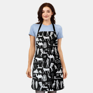 Ancient Egypt Hieroglyphic Symbol Pattern       Apron